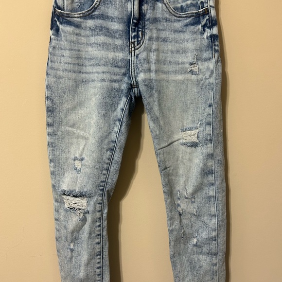 KanCan Blue Distressed Slim Fit Jeans - Picture 1 of 7